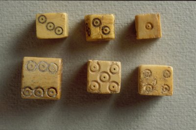 Dés trouvés à Jérusalem, époque romaine (os) - Roman